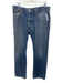 Levi's Size 34 Medium Wash Cotton Denim High Rise Distressed Faded Jeans Medium Wash / 34