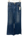 Mother Superior Size 28 Medium Wash Cotton Denim High Rise Whiskering Jeans Medium Wash / 28