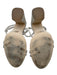 Steve Madden Shoe Size 11 Beige Gold Leather Upper Double Strap Sandals Beige Gold / 11
