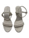 Steve Madden Shoe Size 11 Beige Gold Leather Upper Double Strap Sandals Beige Gold / 11