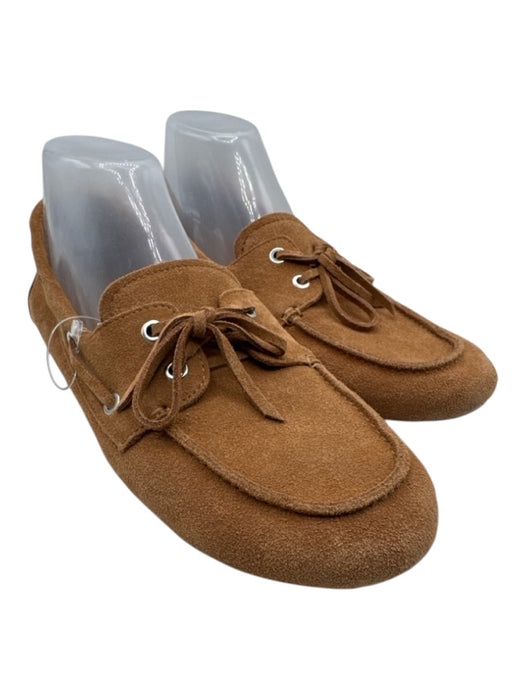 Senso Shoe Size 41 Brown Leather Upper Round Toe lace up silver hardware Flats Brown / 41