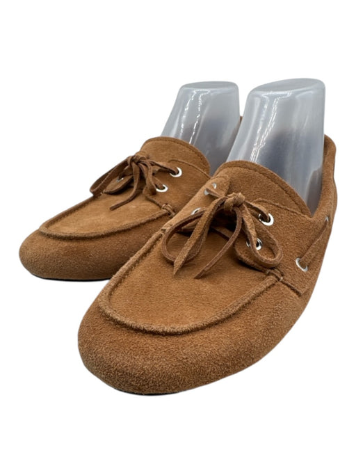 Senso Shoe Size 41 Brown Leather Upper Round Toe lace up silver hardware Flats Brown / 41