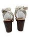 Dolce Vita Shoe Size 10 Brown & White Leather Upper Criss Cross Sandals Brown & White / 10