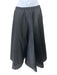 Louiza Babouryan Size Small Black & Gold Silk Elastic Waist Sheer Layered Skirt Black & Gold / Small
