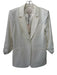 Cinq a Sept Size 6 Cream White Triacetate Blend 3/4 Sleeve One Button Jacket Cream White / 6