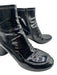 Maison Margiela Shoe Size 41 Black Patent Leather Block Heel Round Toe Booties Black / 41