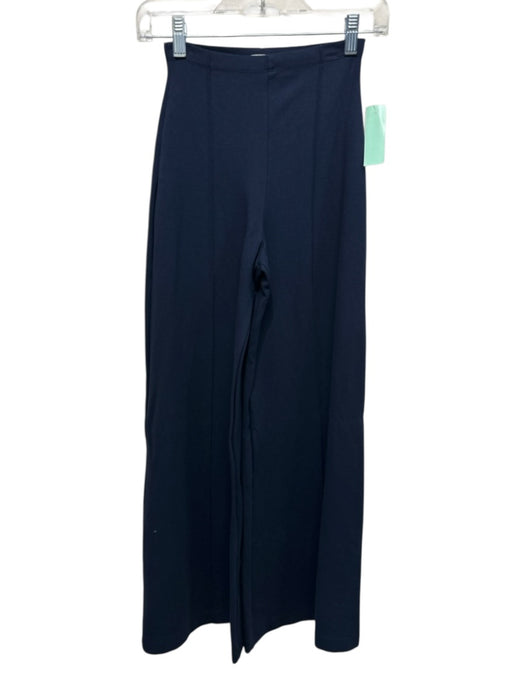 Ripley Rader Size 2 Navy Blue Viscose Blend Elastic Waist Flare Leg Pants Navy Blue / 2