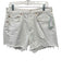 Citizens of Humanity Size 29 White Cotton Denim High Rise Distressed Shorts White / 29