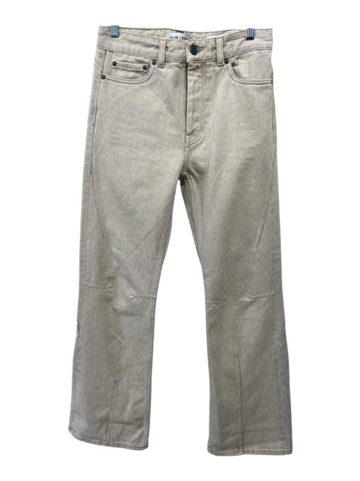 Our Legacy Size 28 Beige Cotton Denim High Rise Corduroy Accent Flare Jeans Beige / 28
