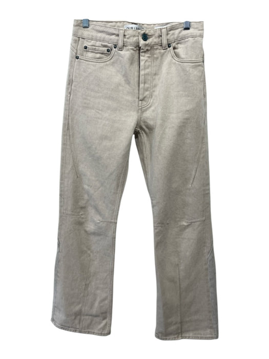 Our Legacy Size 28 Beige Cotton Denim High Rise Corduroy Accent Flare Jeans Beige / 28