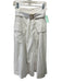 Vince Size 4 White Viscose Blend Wrap Cargo Pockets Belted Midi Skirt White / 4