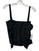 Creatures of Comfort Size 4 Black Linen & Silk Sleeveless Ruffles Cropped Top Black / 4