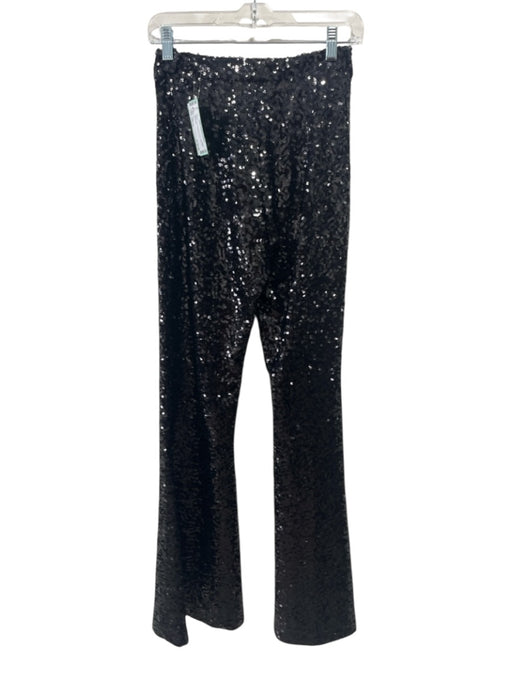 Raey Size UK/10 Black Fully Sequined Flare High Rise Pants Black / UK/10