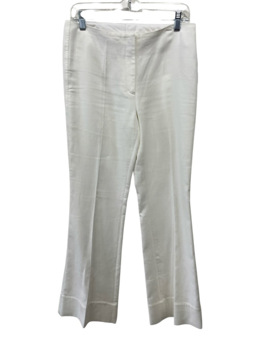 By Malene Birger Size 36 Cream White Cotton Blend High Rise Flare Pants Cream White / 36