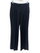 Frame Size 4 Black Polyester Blend High Rise Pintuck Pockets Twill Pants Black / 4