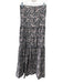 Veronica Beard Size 4 Pink, White, black Cotton Elastic Waist Floral Maxi Skirt Pink, White, black / 4