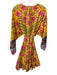 Rhode Size Small Yellow, Pink, Green Cotton Long puff sleeve Floral Dress Yellow, Pink, Green / Small
