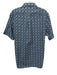 Swims Size Large Blue, White, Black Cotton Short Sleeve Block Print Collar Top Blue, White, Black / Large