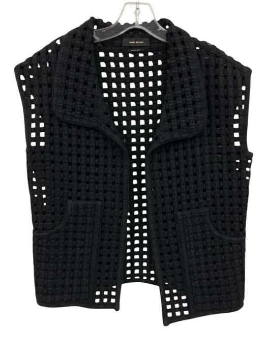 Isabel Marant Size 38 Black Cotton Denim Pockets Woven Vest Black / 38