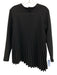 A.W.A.K.E. Mode Size 38 Black Polyester Blend Long Sleeve Pleated Zip Top Black / 38