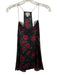 Cami NYC Size Small Black, Red, Green Silk Spaghetti Strap Roses Lace Trim Top Black, Red, Green / Small