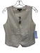 J Crew Size 4 White Polyester Blend Sleeveless Button Front Princess Seams Top White / 4