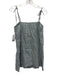 Reformation Size XS Slate Blue & White Linen Tie Shoulder Gingham A line Dress Slate Blue & White / XS