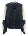 FP Movement Size S Black & White Cotton Blend Contrast Stitch Zip Front Jacket Black & White / S
