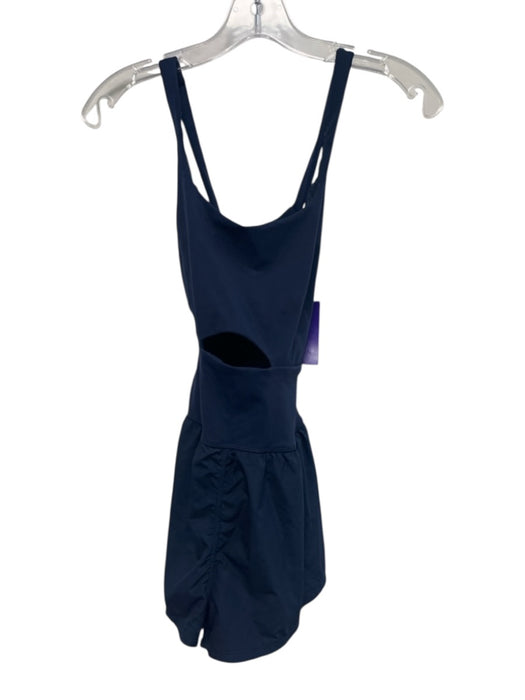 FP Movement Size XS Navy Blue Polyamide Blend Criss Cross Back Athletic Romper Navy Blue / XS
