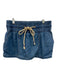 We The Free Size XS Medium Wash Cotton Elastic & Drawstring Waist Chambray Skort Medium Wash / XS
