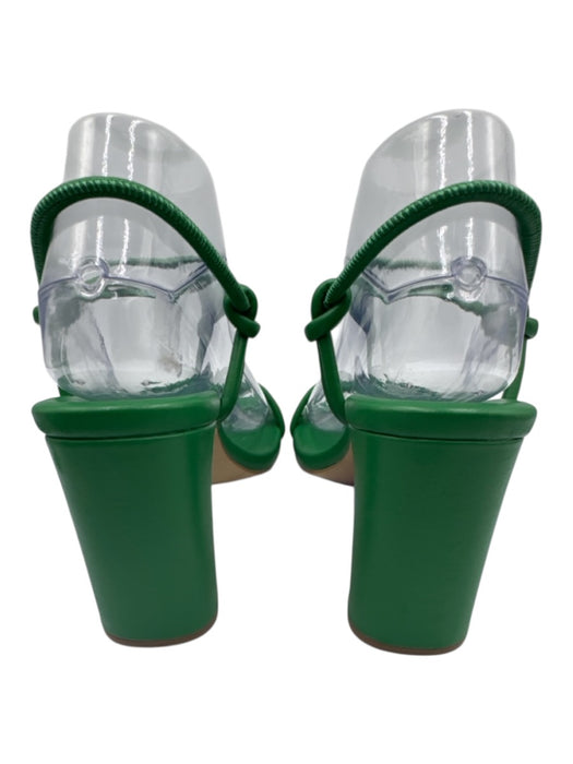 Steve Madden Shoe Size 7.5 Green Leather Upper Knot Detail Strappy Sandals Green / 7.5