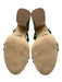 Steve Madden Shoe Size 7.5 Green Leather Upper Knot Detail Strappy Sandals Green / 7.5