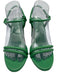 Steve Madden Shoe Size 7.5 Green Leather Upper Knot Detail Strappy Sandals Green / 7.5
