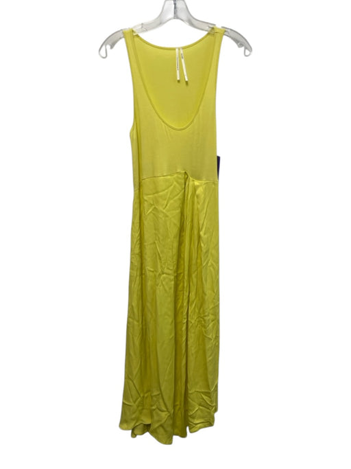 By Anthropologie Size S Yellow Viscose Blend Sleeveless Midi Dress Yellow / S