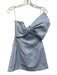 Saulee Size 4 Light Blue Polyester Sleeveless Bow Mini Pleats Dress Light Blue / 4