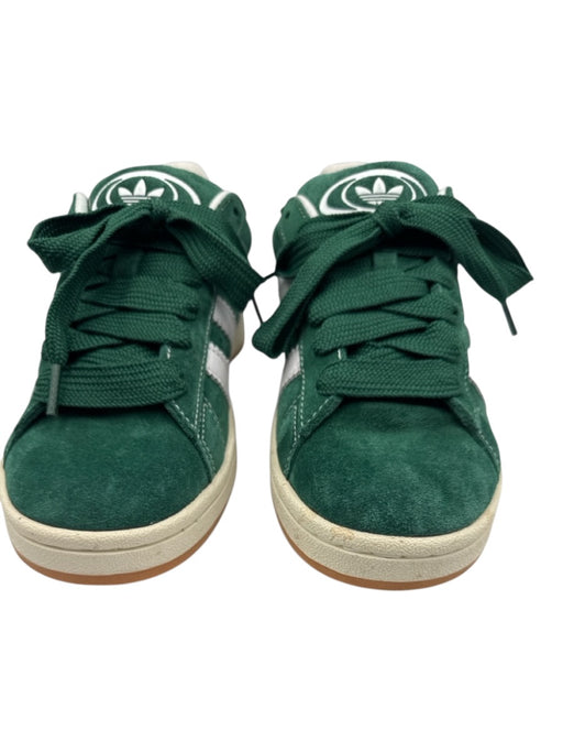 Adidas Shoe Size 6.5 Green & White Suede Platform Striped Lace Up Sneakers Green & White / 6.5