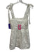 Amanda Uprichard Size XS White Polyester Sleeveless Tie Shoulder Floral Romper White / XS