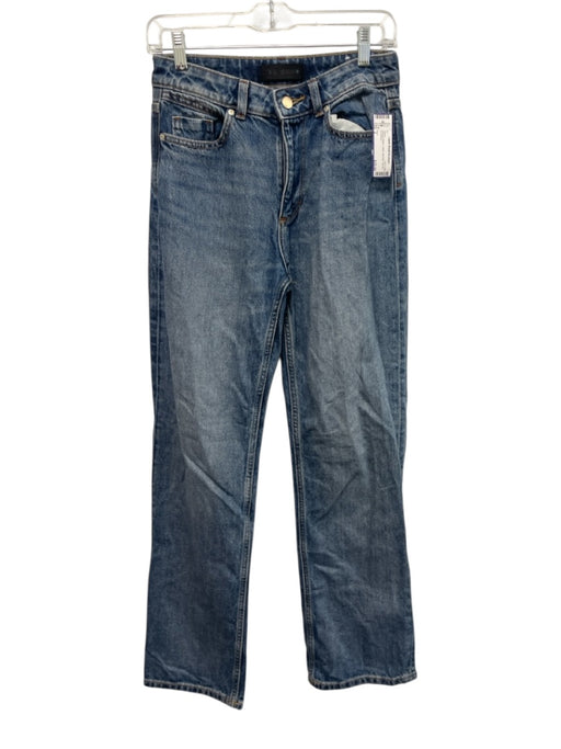 Zara Size 2 Medium Wash Cotton Mid Rise Zip Fly Jeans Medium Wash / 2