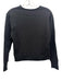 Frank & Eileen Size XS Black Cotton Rolled Hem Sweater Black / XS