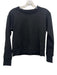 Frank & Eileen Size XS Black Cotton Rolled Hem Sweater Black / XS
