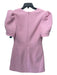 Rebecca Vallance Size 14 Pink Polyester Puff 1/2 Sleeve Pleated Cup Sheath Dress Pink / 14