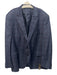 Peter Millar Blue Wool Plaid 2 Button Men's Blazer Blue / 48R