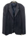 Peter Millar Gray & Blue Wool Plaid 2 Button Men's Blazer Gray & Blue / 48T