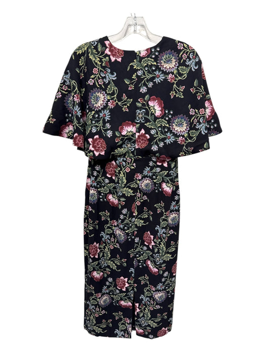 Tuckernuck Size 2 Black, Green, Multi Polyester Floral Column Maxi Dress Black, Green, Multi / 2