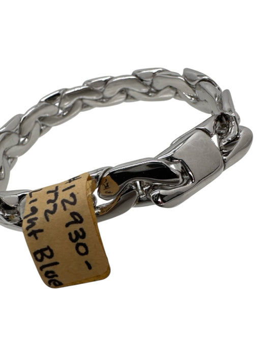 Jennifer Fisher Silver Brass Rhodium Plated Link Magnetic Close Bracelet Silver