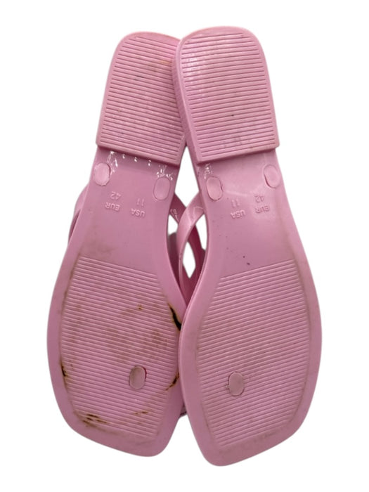 Jeffrey Campbell Shoe Size 11 Light Pink Synthetic Upper Flower Applique Sandals Light Pink / 11