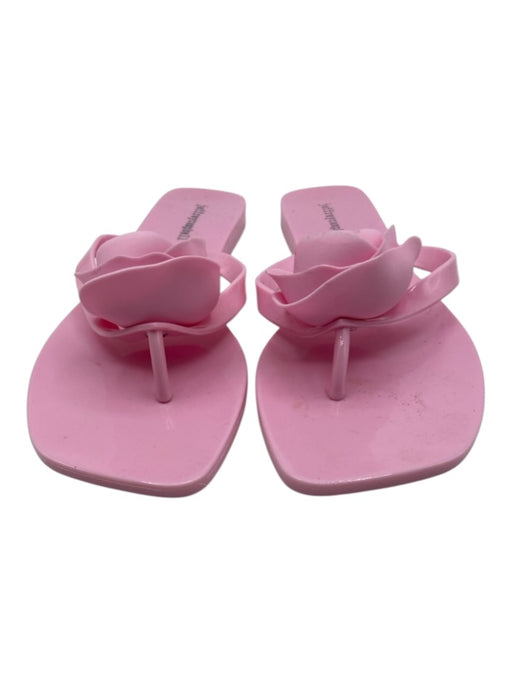 Jeffrey Campbell Shoe Size 11 Light Pink Synthetic Upper Flower Applique Sandals Light Pink / 11
