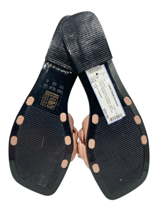 Jeffrey Campbell Shoe Size 11 beige pink & black Synthetic Upper Slide Sandals beige pink & black / 11