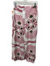 Benaar Size S Pink, Green & White Rayon & Nylon Sleeveless Shoulder Tie Pant Set Pink, Green & White / S
