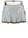 Lilly Pulitzer Size M White & Gold Nylon Wide Waist Band Mesh Trim Pleated Skort White & Gold / M